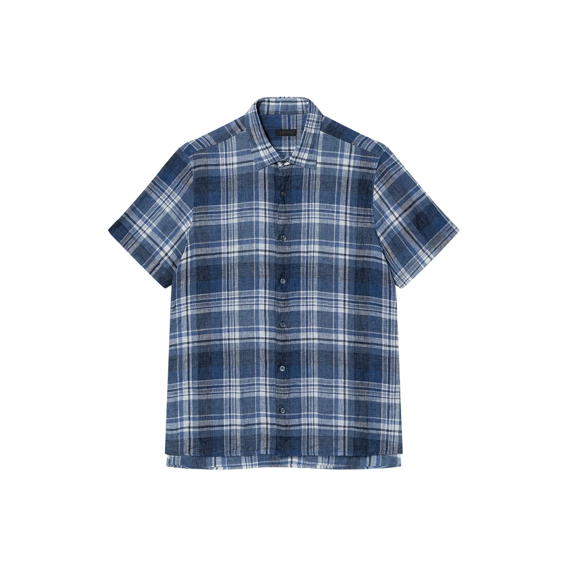 Ermenegildo Zegna Blue Men's Shirts Эргенжильдо Зегна Синий Мужские Рубашки