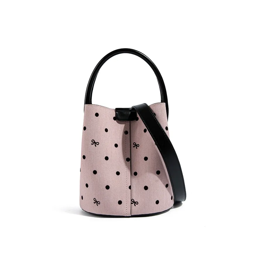 TAMATHA ПУ (полиуретан) с синтетической кожей сумка обычный женский гороховый узор розовый