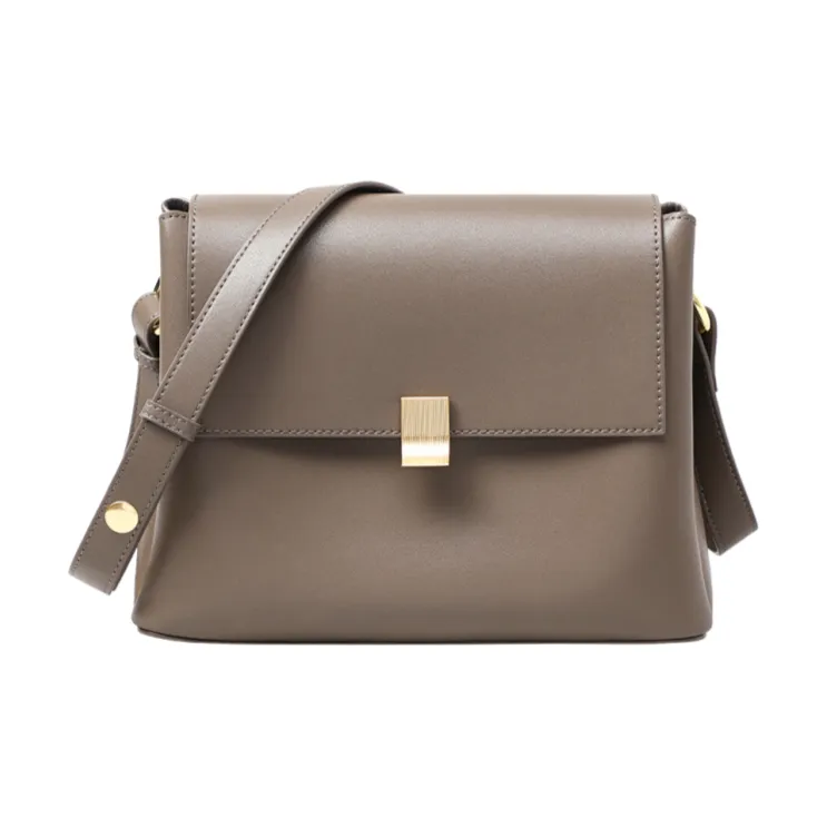 Younger Song Сумка через плечо из коровьей кожи стандартная женская цвет темно-чайный коричневый