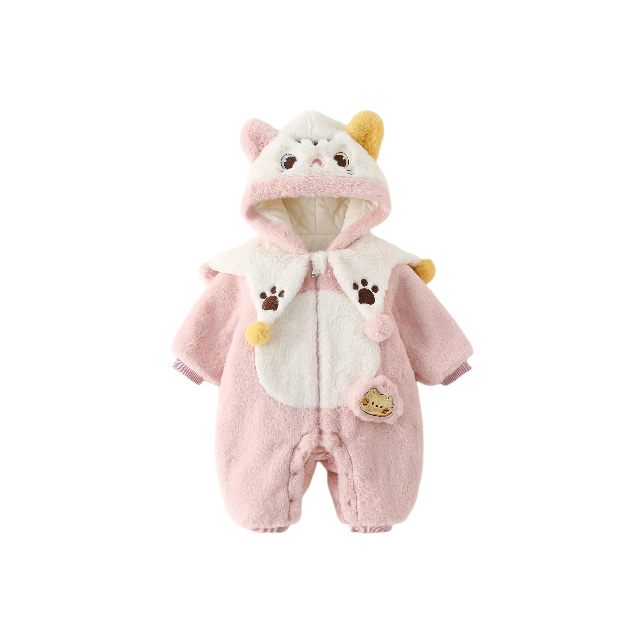 XiaoJinBu Розовый Малыш Комбинезоны Ползунки