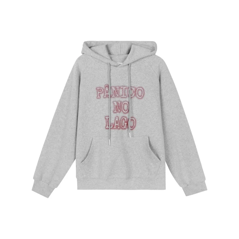 VKXOW Серый с флисовой подкладкой женские свитшоты