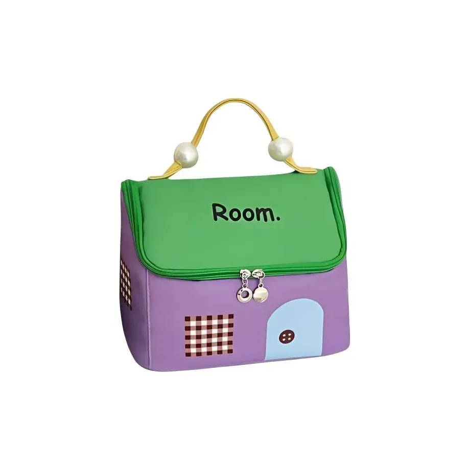 A Few More Cute LUCKY Дофаминовая одежда Extra Large Емкость House Портативный Водонепроницаемый Туалетная сумка Косметичка