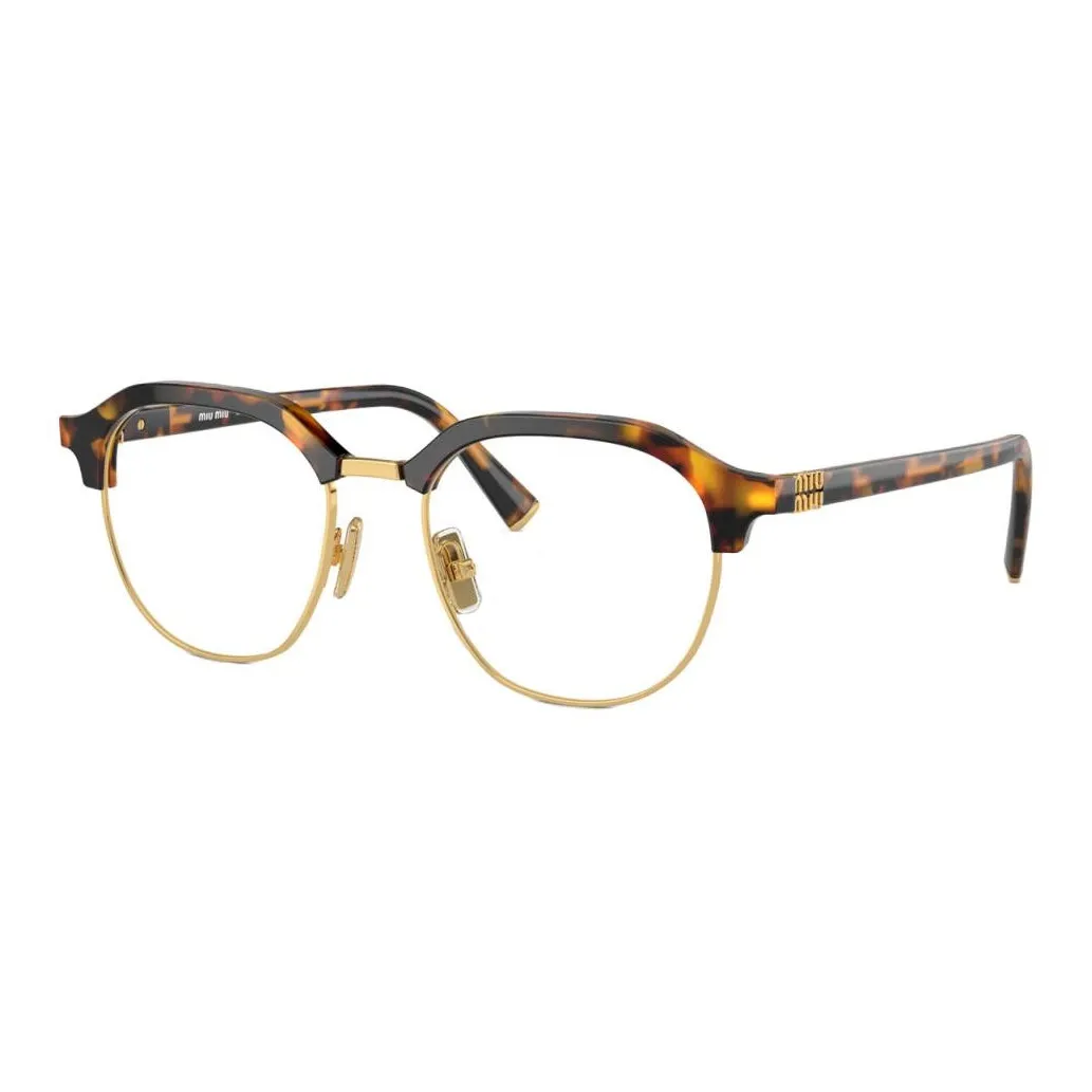 MIU MIU Нерегулярная форма Оправы для очков Унисекс Черепаховый
