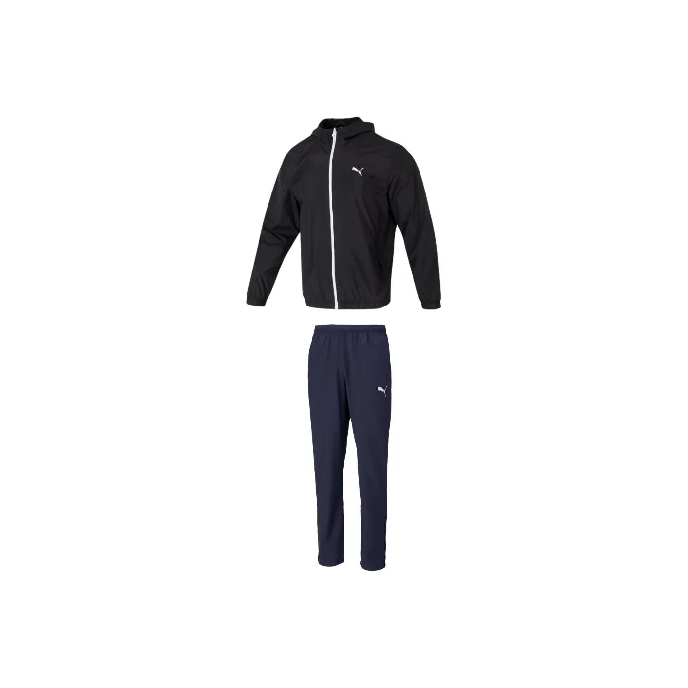PUMA Комплект Черный Топ + Морской Синий Низ Мужской Повседневная Спортивная Одежда