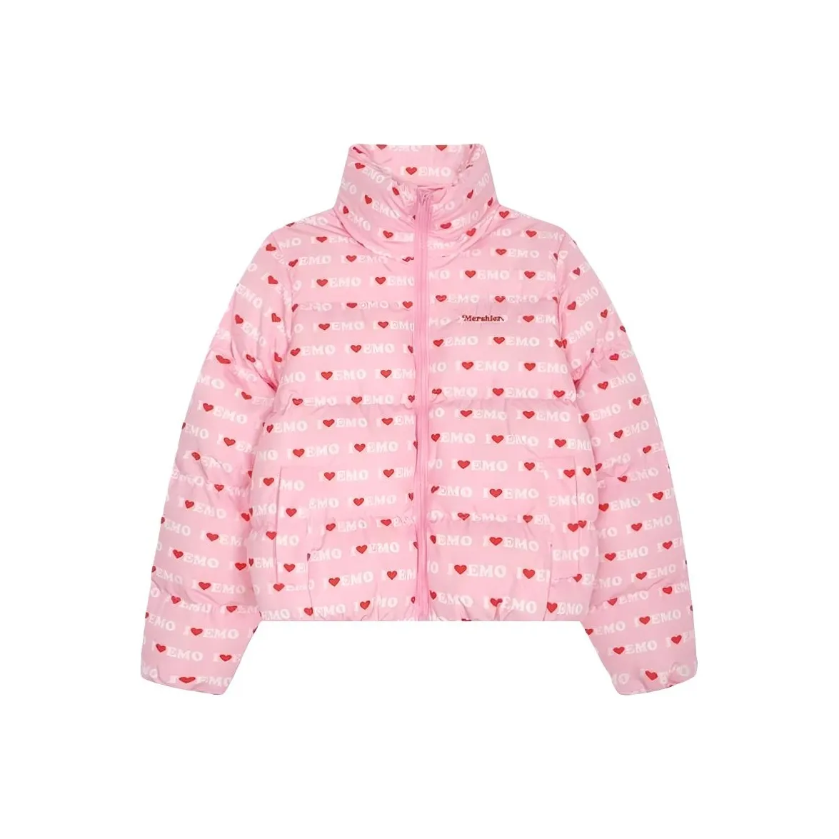 GUOZHEN Розовое Сердце Женские Пуховики