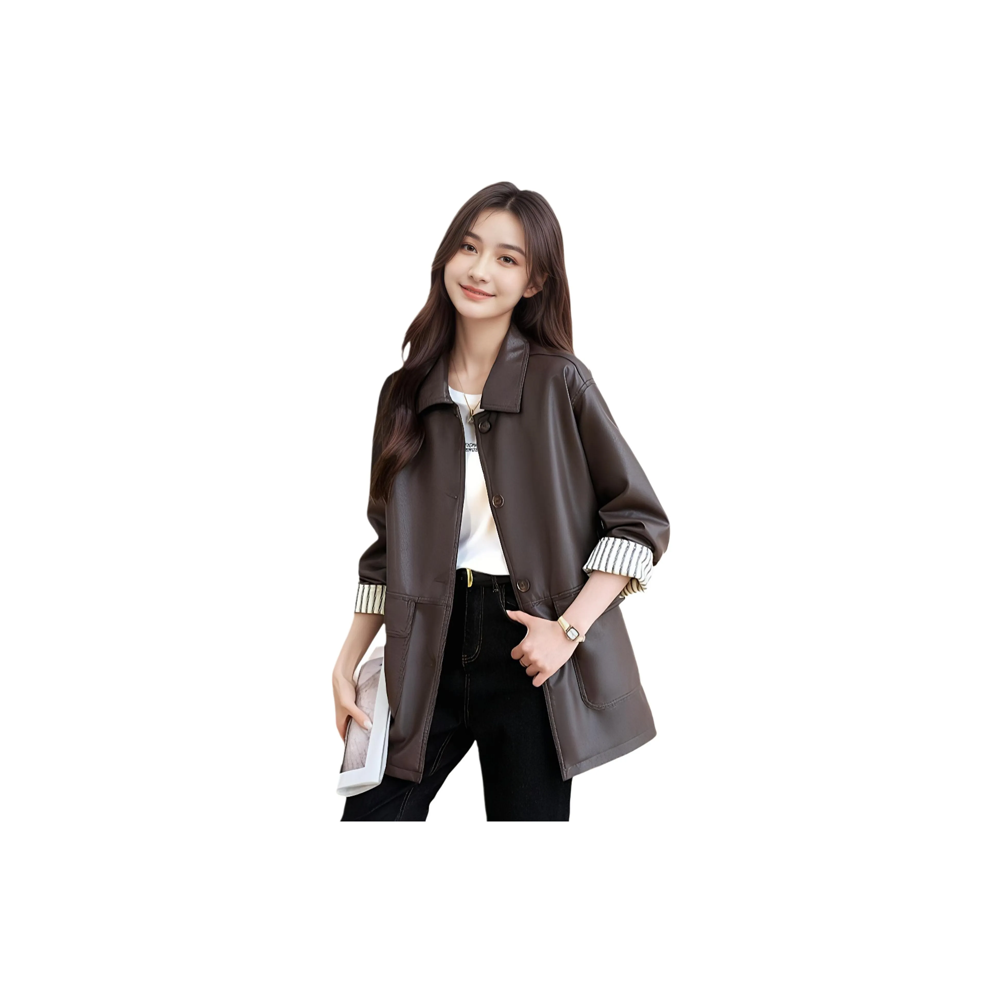 OZVO Женские кожаные куртки