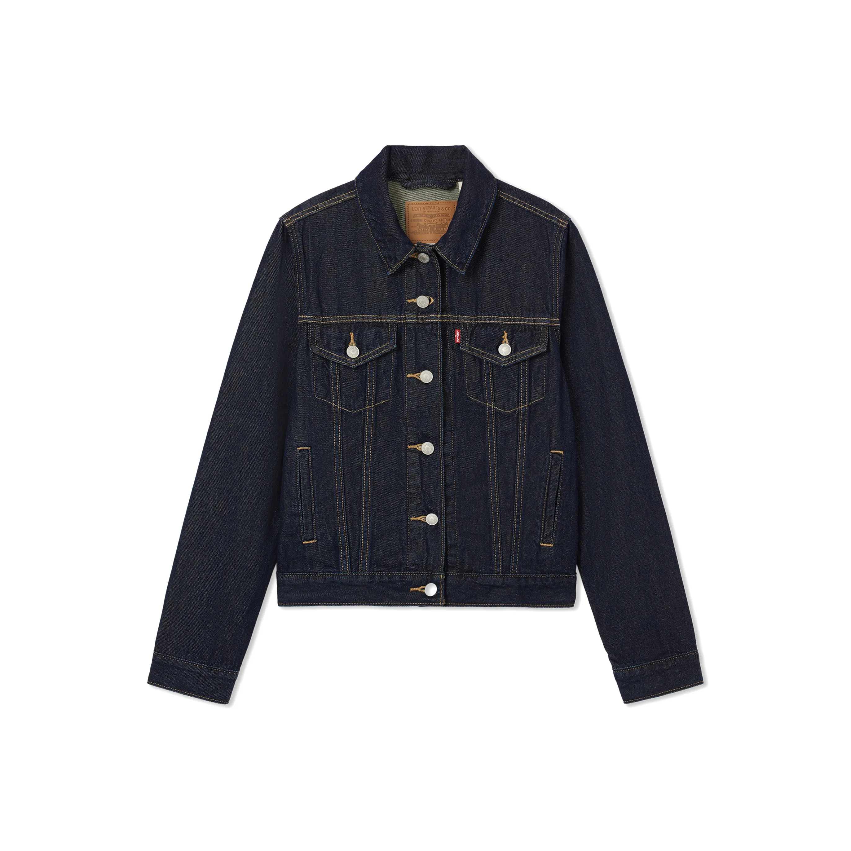 Levis Темно-синие женские джинсовые куртки