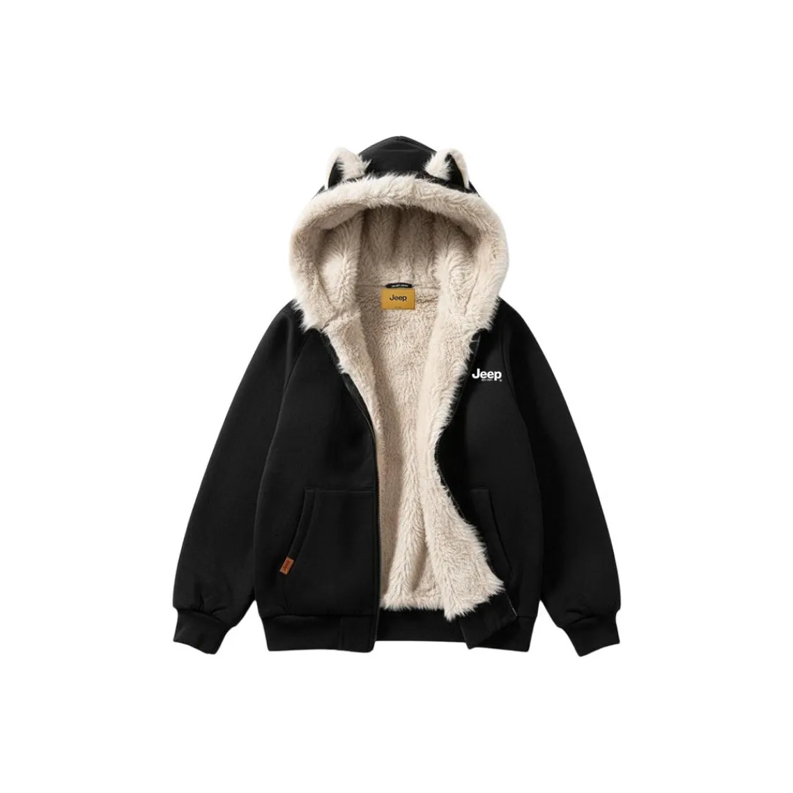 Jeep Кошка Ухо Черный Унисекс Пуховики