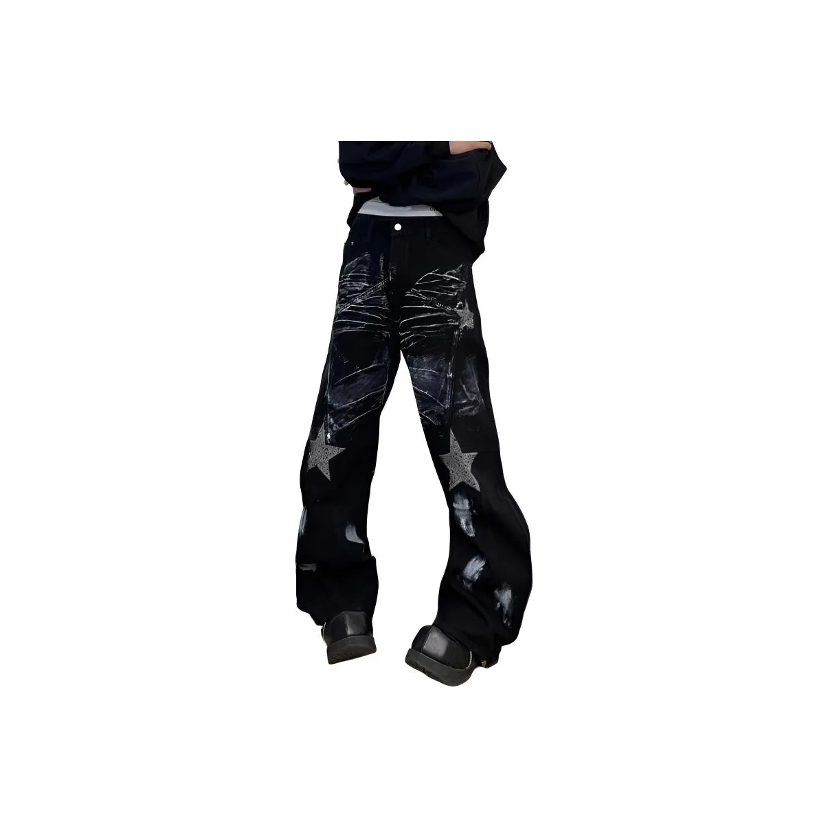 CARQ Черный Унисекс Джинсы