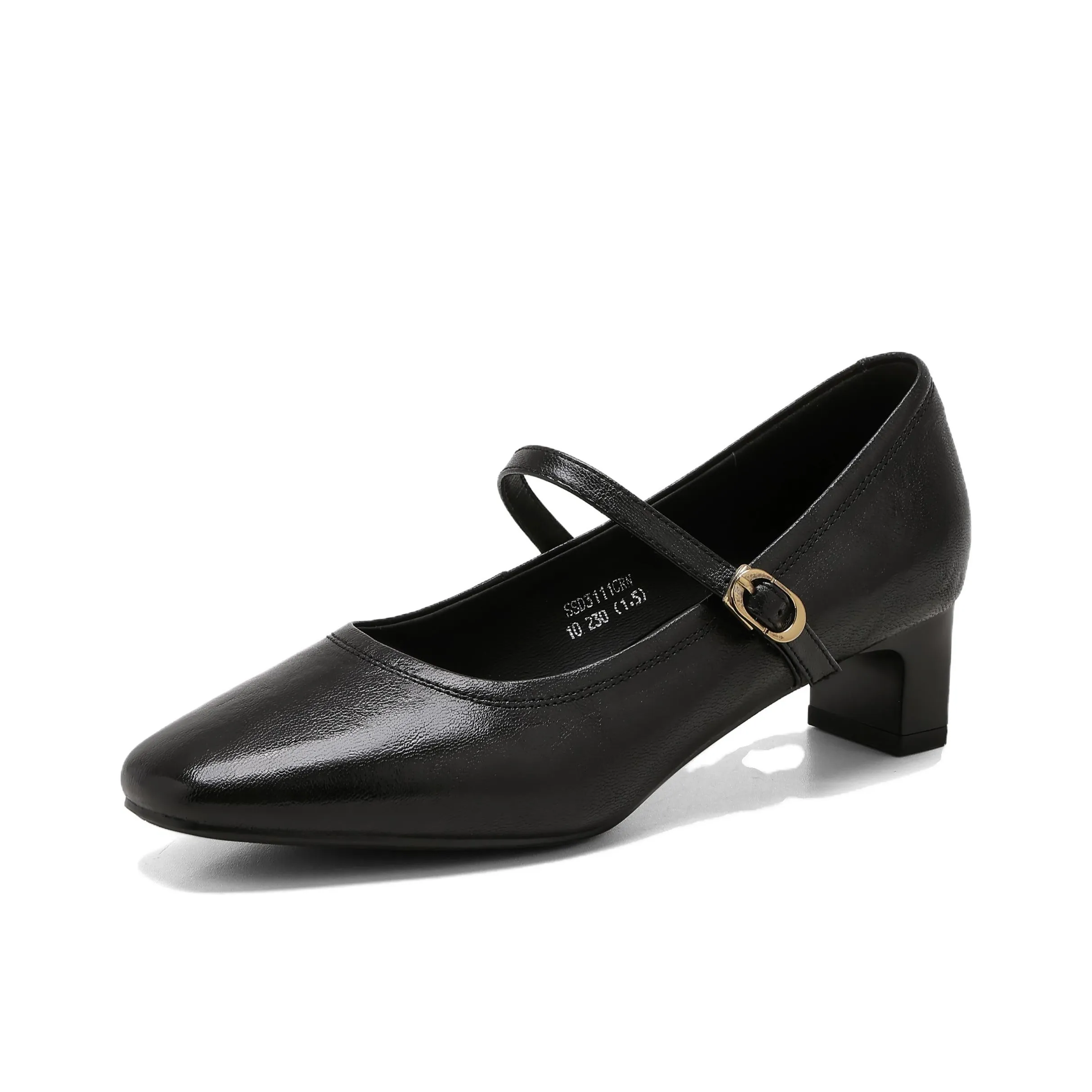 ST SAT Грубый каблук Туфли Мэри Джейн 4CM Женские