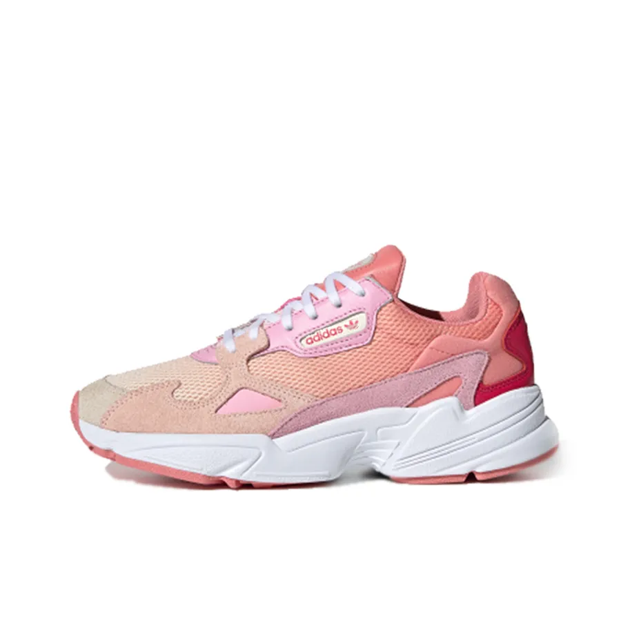 Adidas Originals Falcon Амортизация Износостойкий Низкий Топ Повседневная Обувь Женская Розовая