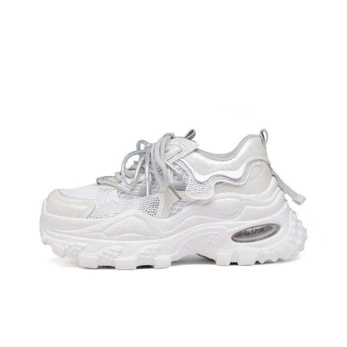 Барби Амортизация Дышащий Увеличение Высоты Низкий Топ Толстая Подошва Женские Кроссовки