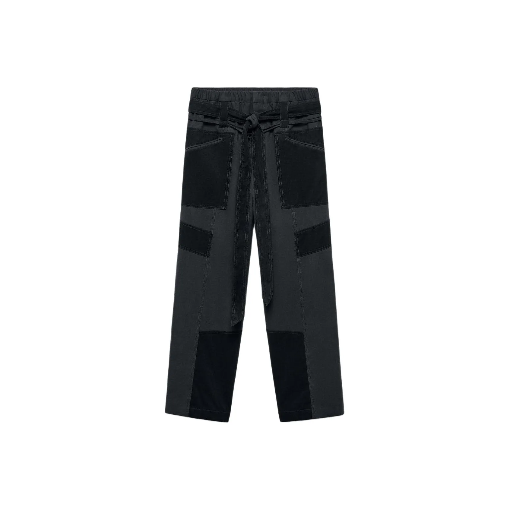 ZARA Дымчато-серый Женские Карго Брюки