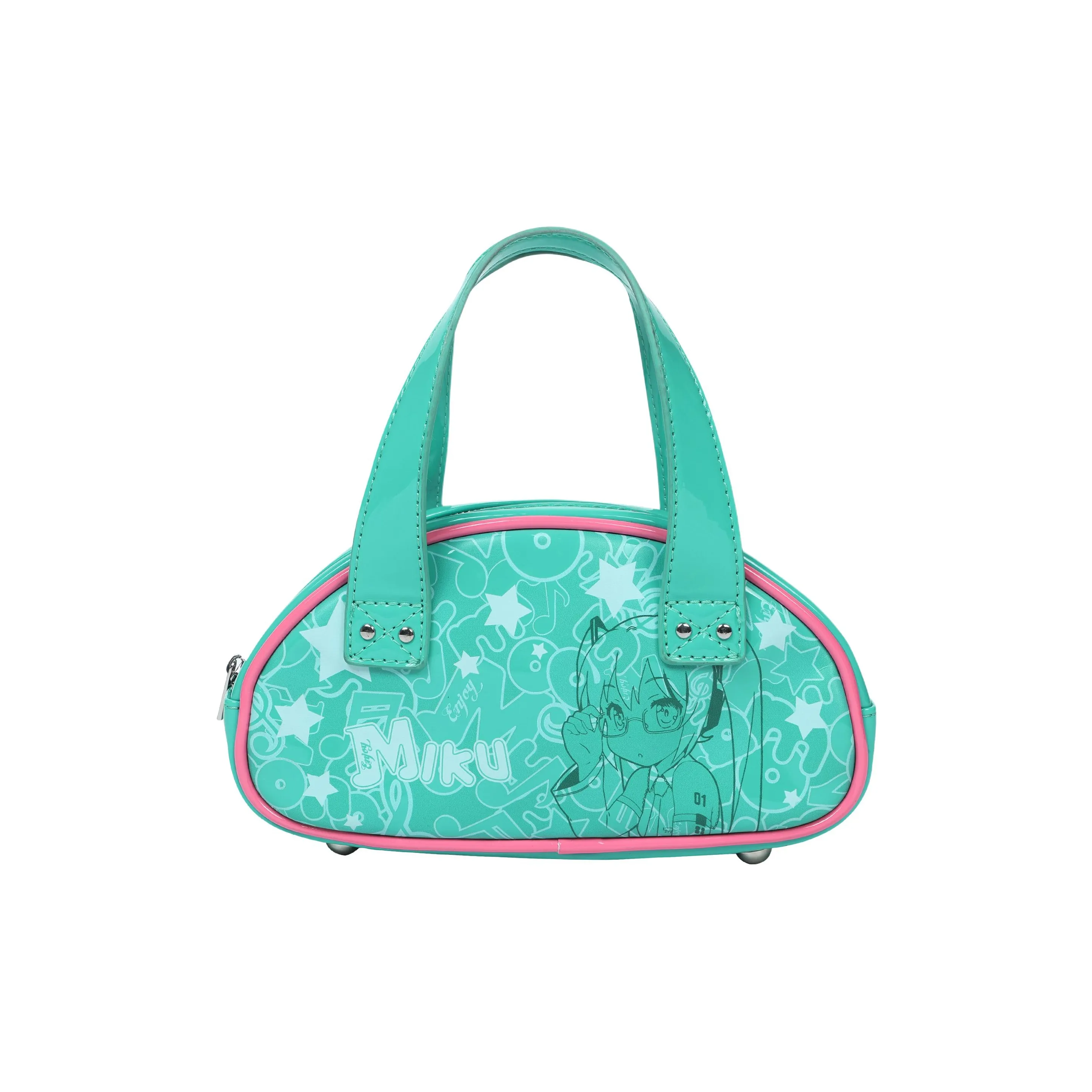 MEDM Hatsune Miku Коллаборация Полиэстер Сумка Стандартная Женская Зеленая