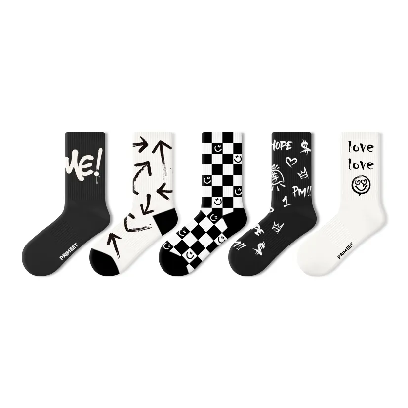 PRIMEET Носки Crew Унисекс упаковка из 5 пар