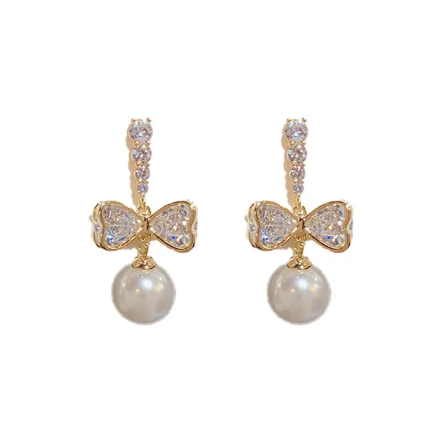 Серьги-гвоздики с жемчугом BONAS Женские