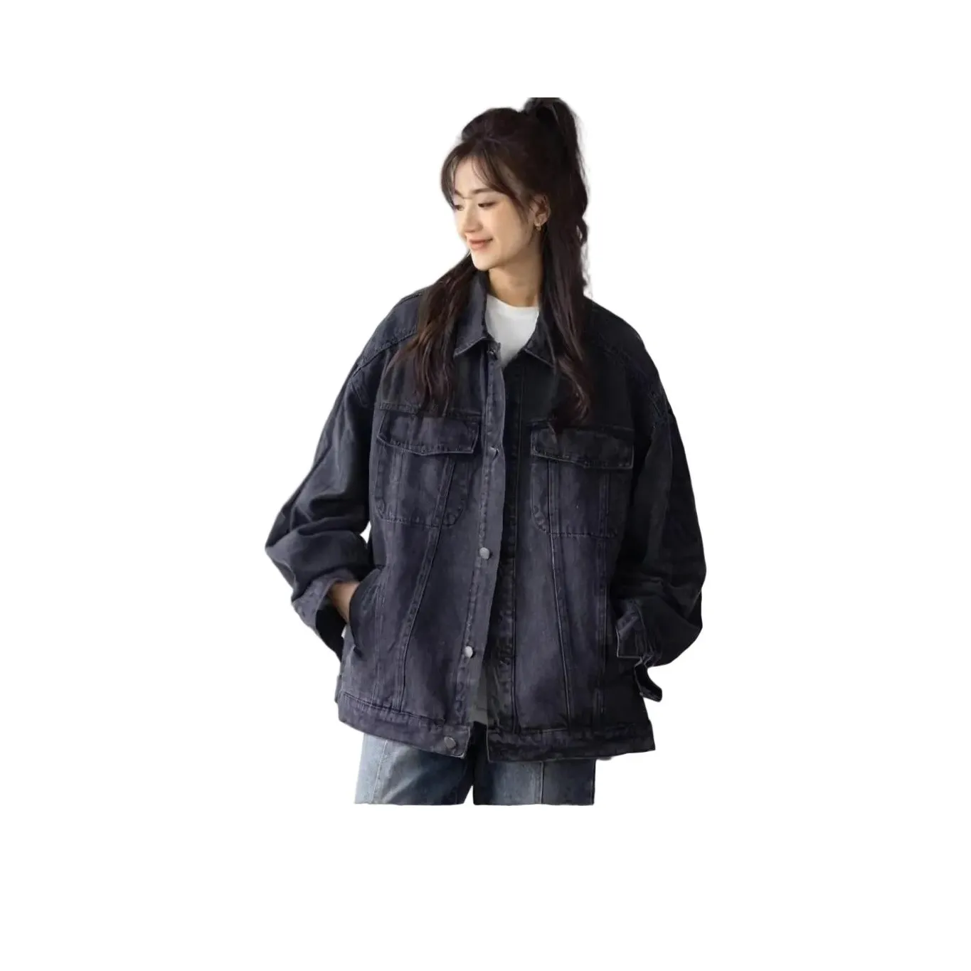 BELOVED STARRY Темно-синий Женские Куртки