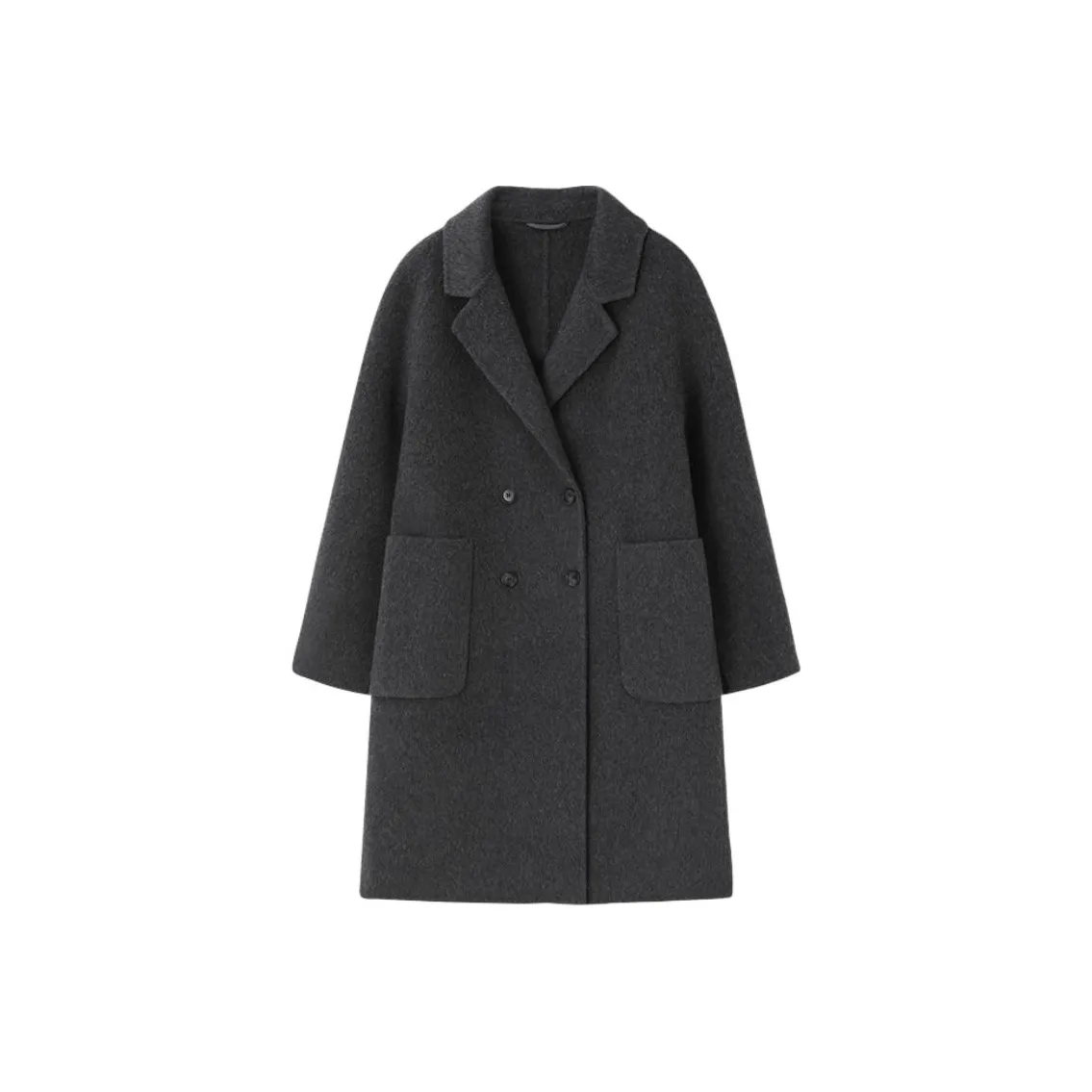 XWI Carbon Gray Long Women's Coat XWI Углеродный Серый Длинное Женское Пальто
