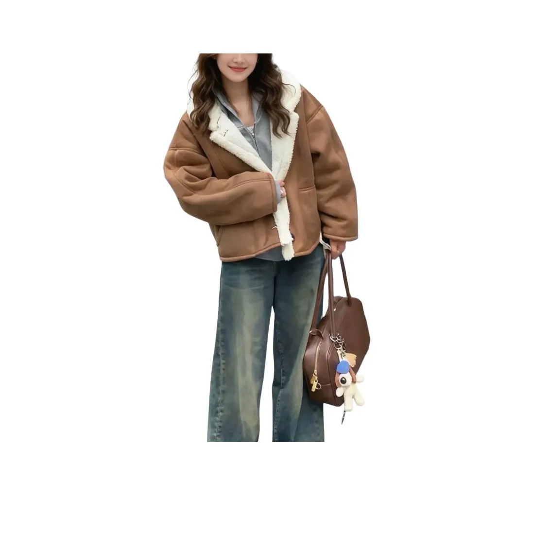 GOSO Коричневый Женские Бархатные Куртки