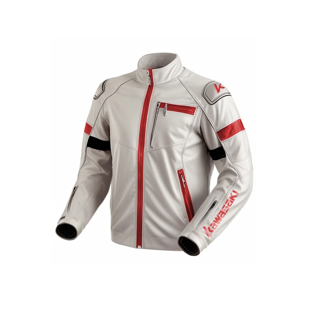 Кавасаки Мотоцикл Куртка Kawasaki Ultra Unisex Айвори