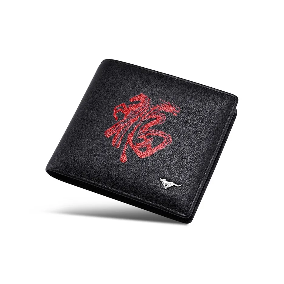 SEPTWOLVES Кошелек из коровьей кожи Мужской Черный