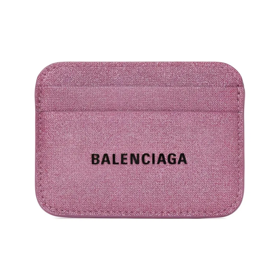 Balenciaga Полиуретановый держатель для карт Женский Розовый
