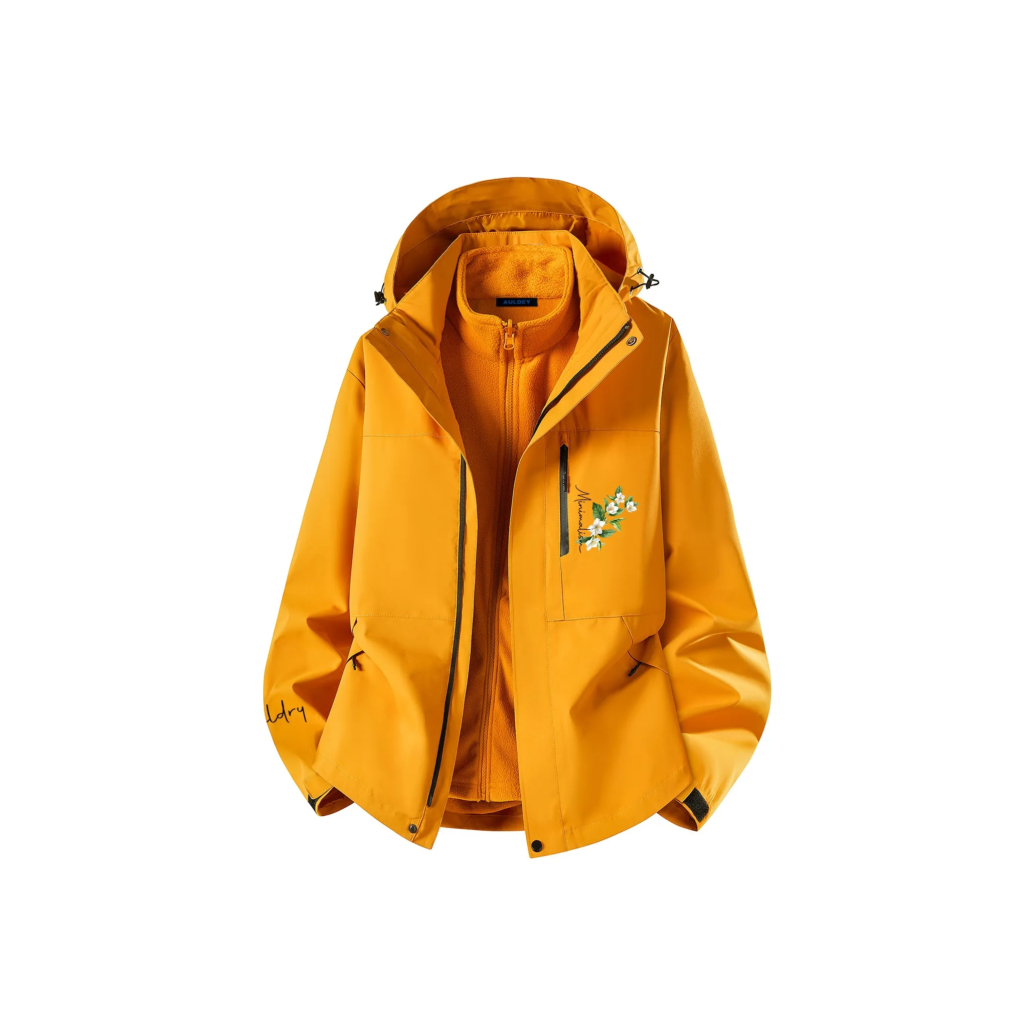AULDEY Водонепроницаемый Ветрозащитный Дышащий Устойчивый к истиранию Термический ветровка Унисекс