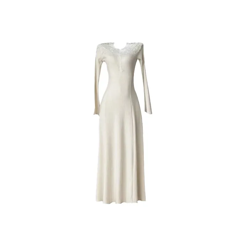 SCCREBEL OFFICIAL Длинное платье с длинными рукавами женское