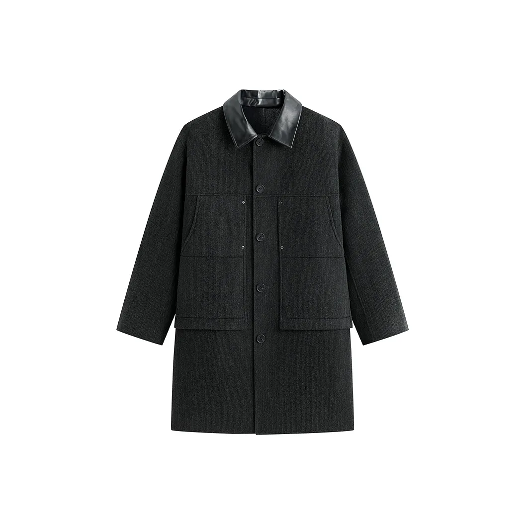 PEACEBIRD MEN Jasper Green Men's Coat PEACEBIRD MEN Яшма Зеленый Мужской Пальто