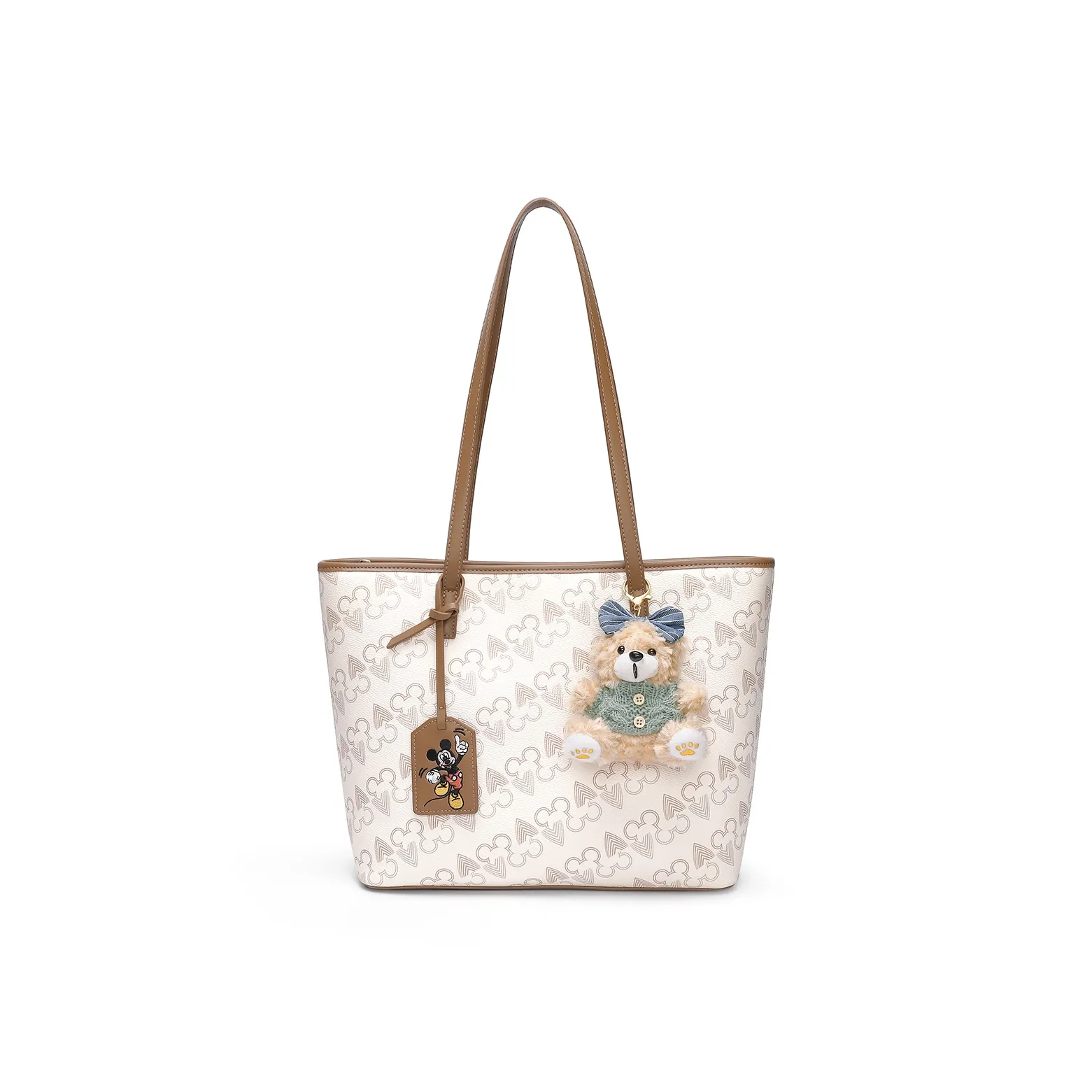 MESUCA Disney Disney Коллаборация ПУ (полиуретан) Сумка через плечо Женская Розовая Экрю Кофейная