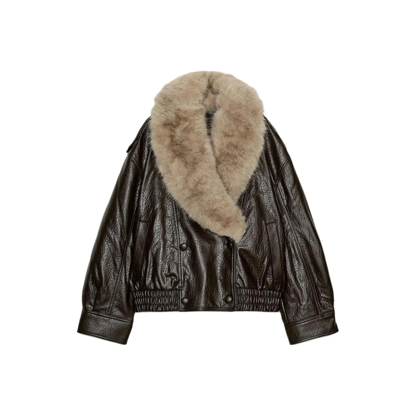 ZARA Темно-коричневые женские куртки