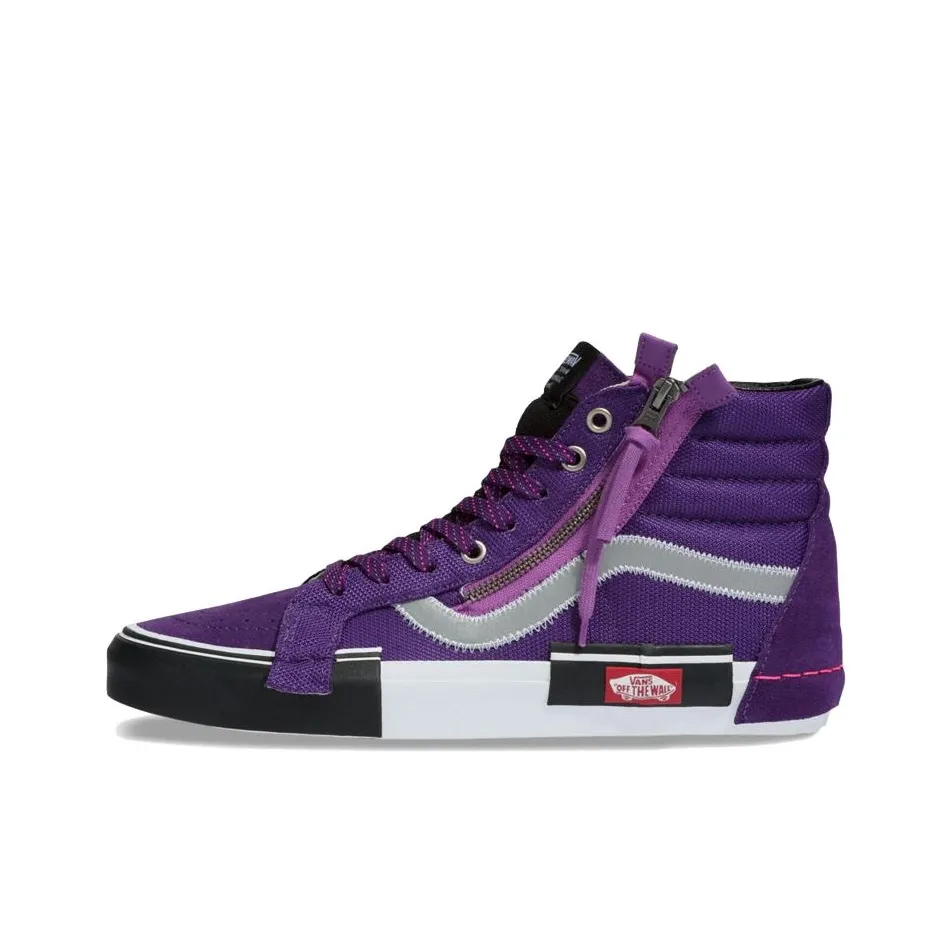 VANS SK8 Reissue CAP Легкие Высокие Кроссовки для Скейтбординга Унисекс Черный Фиолетовый