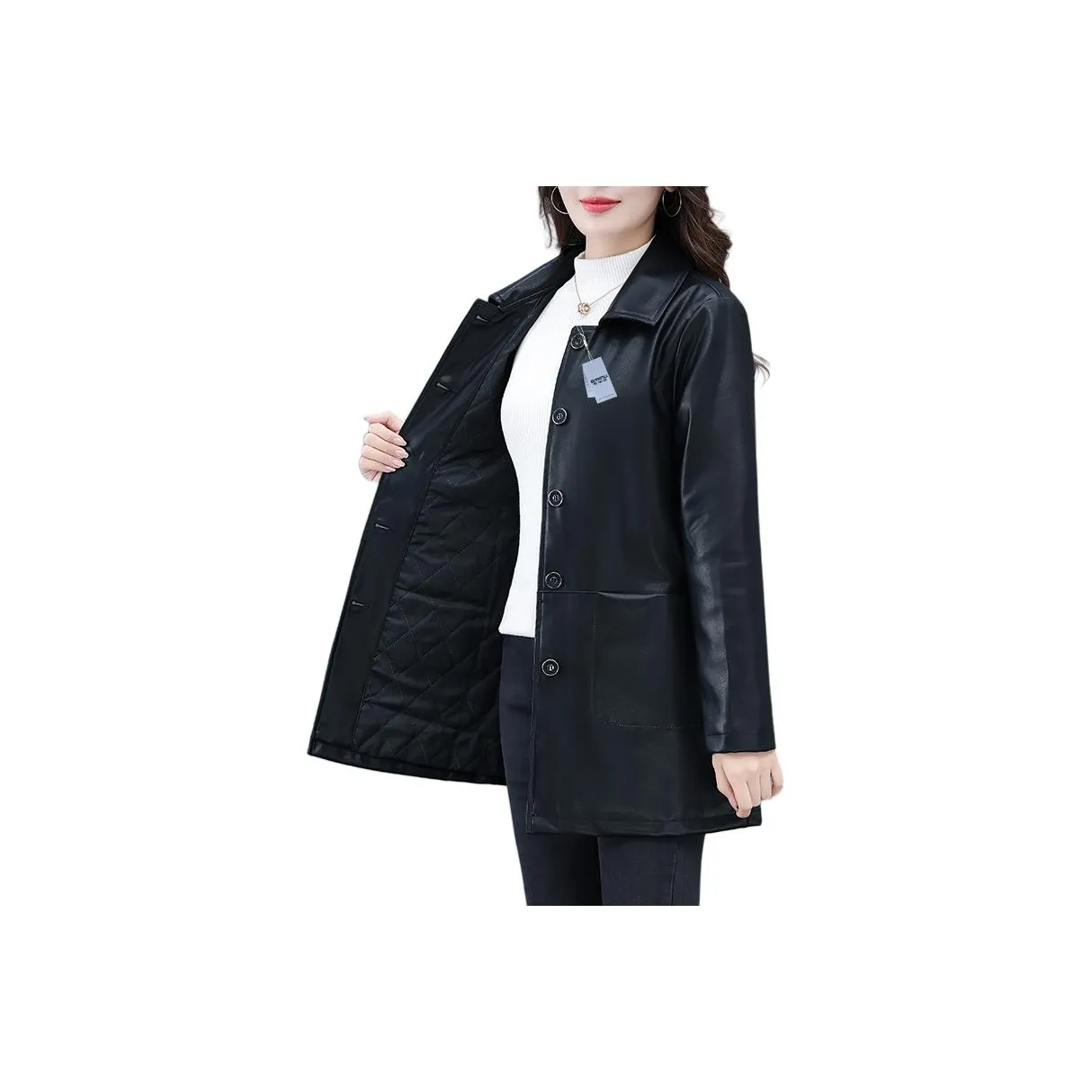 EMINU Женские кожаные куртки