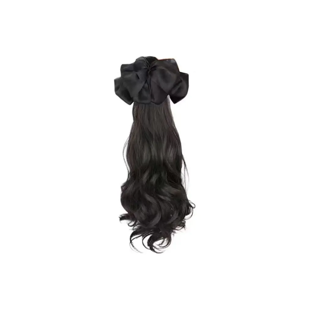 YUNQING Заколка-краб Бант Интернет Famous Длинный Косичка Парики Для Женских Высокая Температура Пряжа Конский хвост