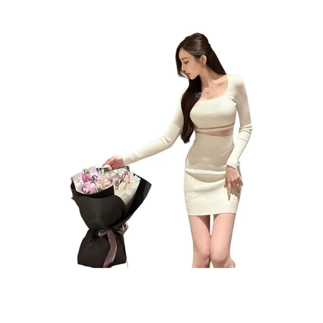 LADYXIEXIE Длинное платье с длинными рукавами женское