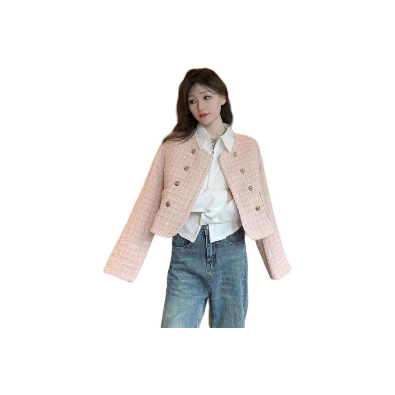 LADYXIEXIE Cropped Coat Women's