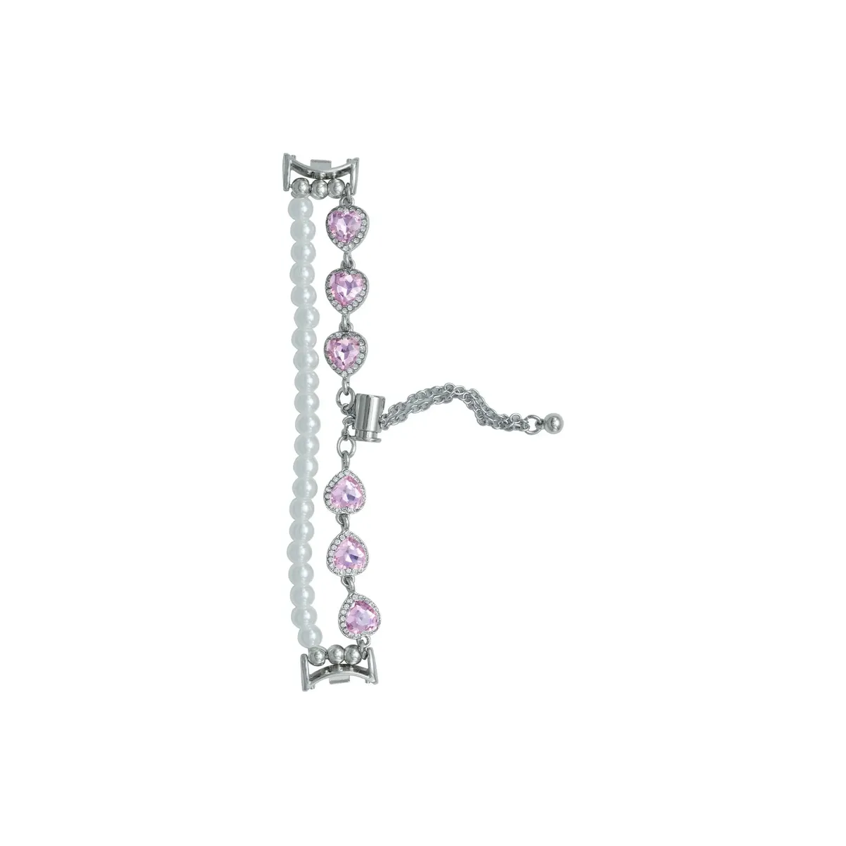 Vobafe Ремень Xiaomi Красный Бежевый Совместимость Металл Жемчужный Ромб Материал