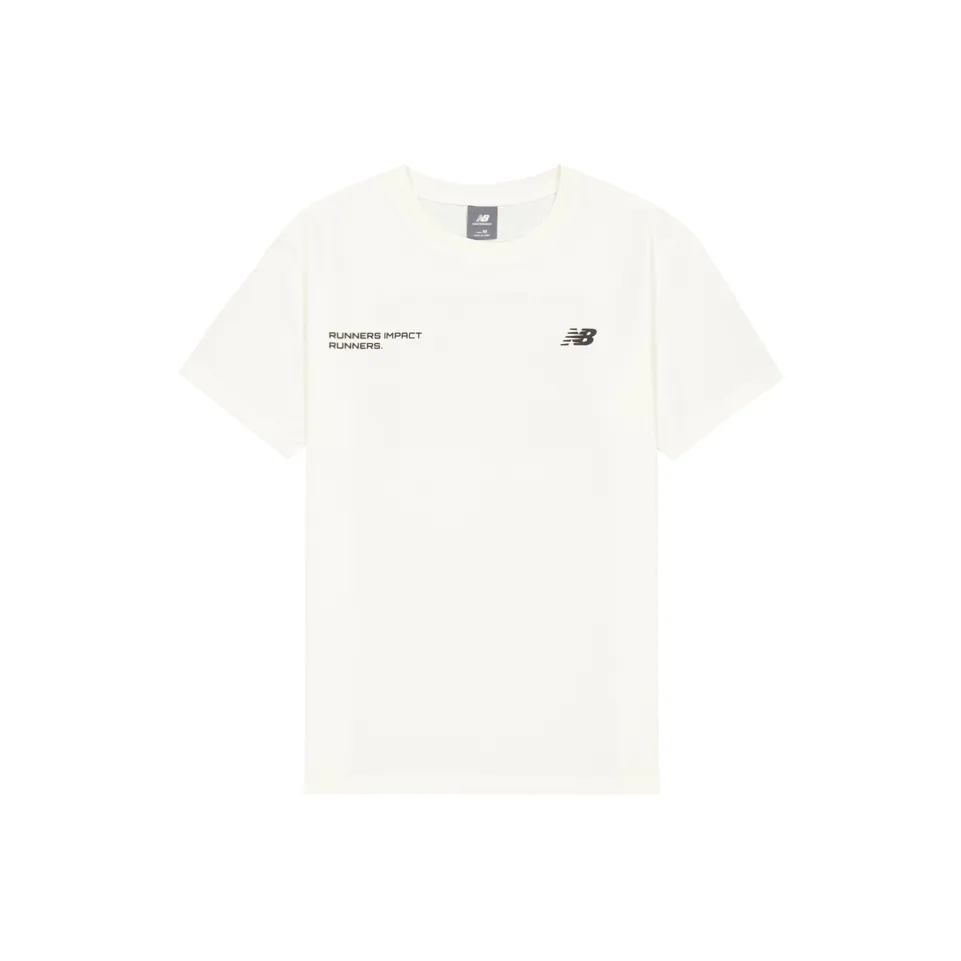 New Balance совместная футболка T Мужская Айвори Белый