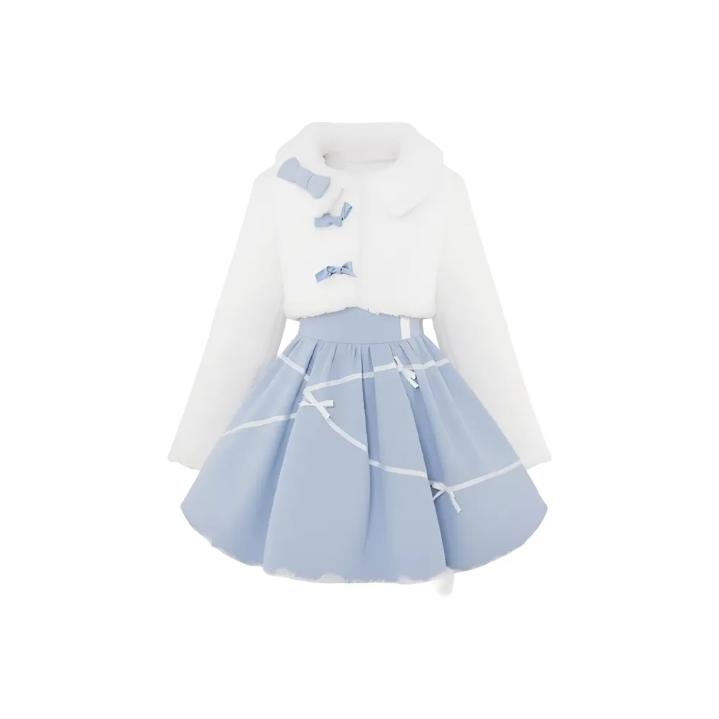 DTLUI Пальто + Платье Женские Платья Лолита