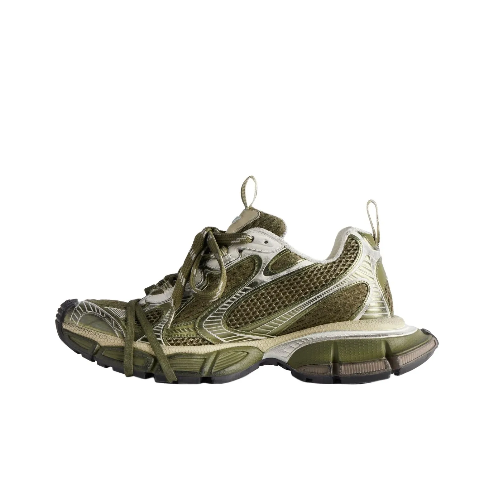 Balenciaga 3XL Chunky Sneakers Men Low Top Dark Gold