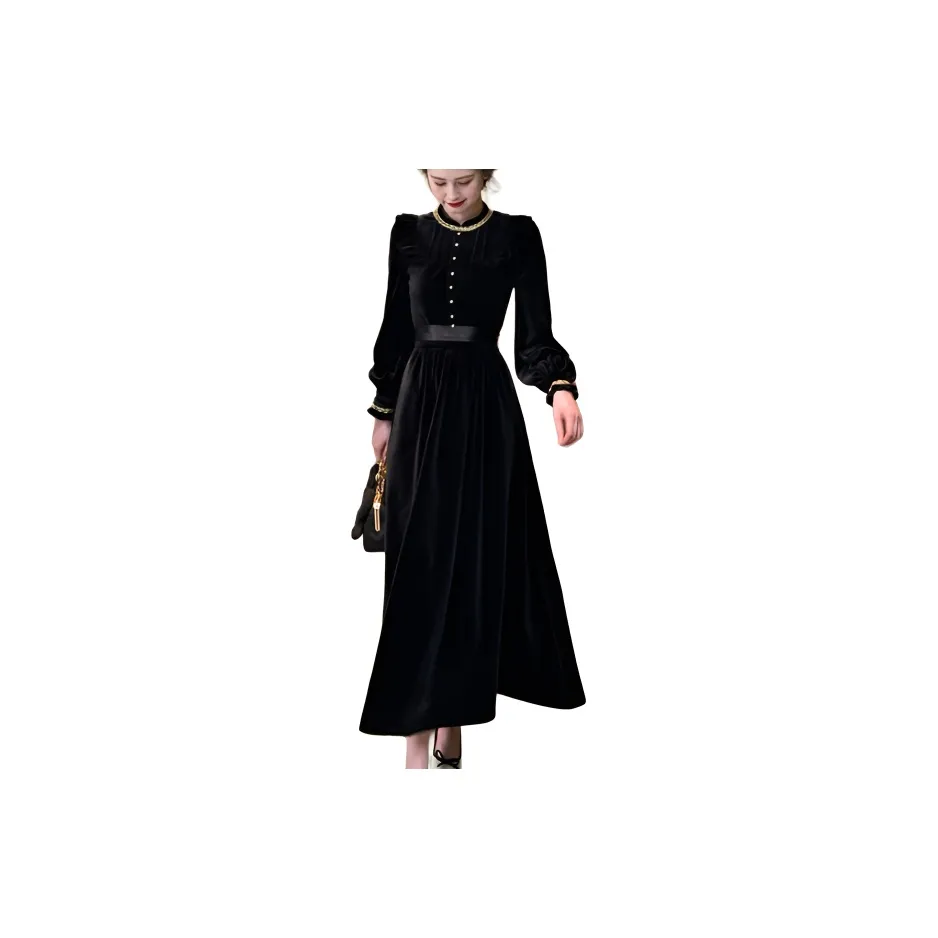 KYKW Длинное платье с длинными рукавами женское