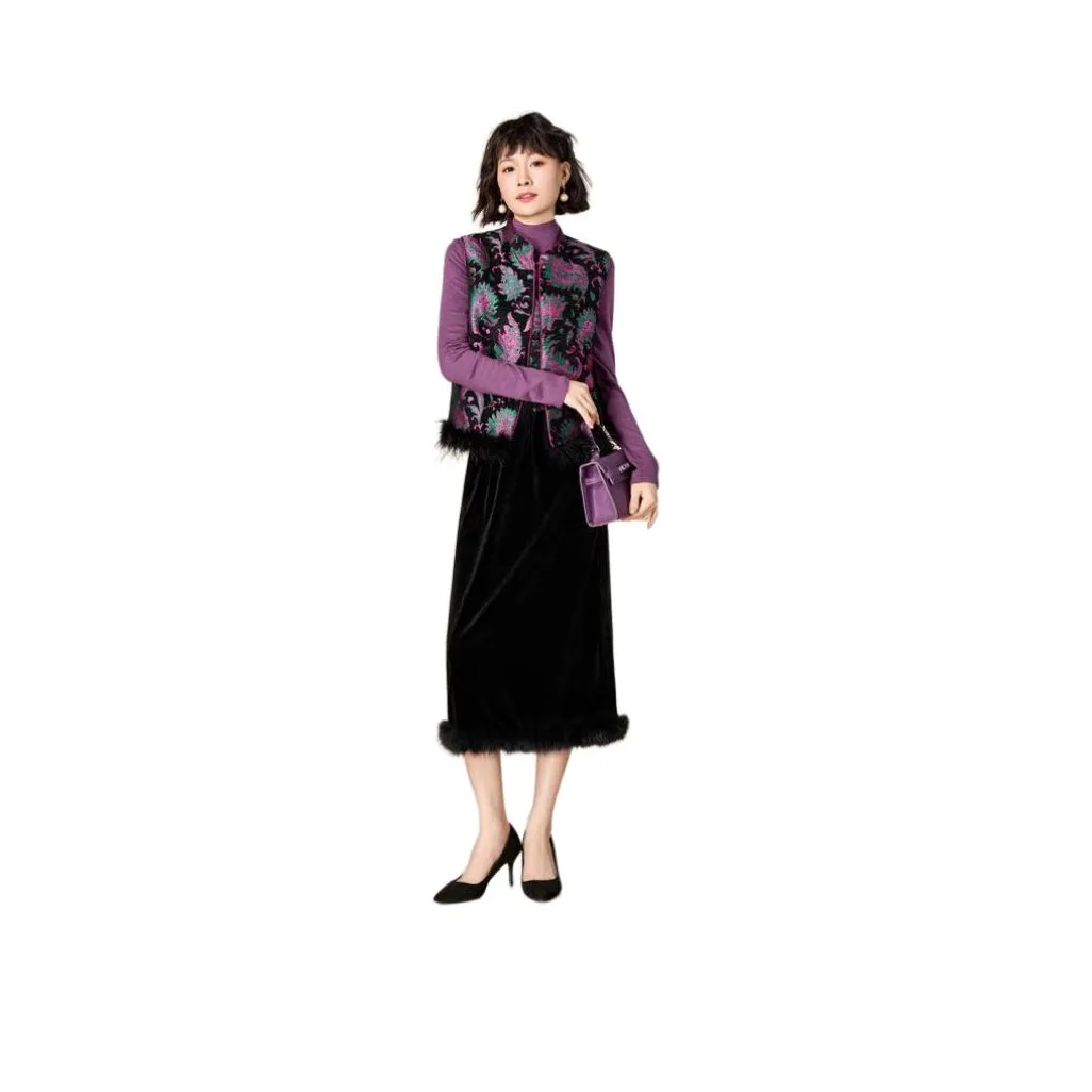 MEILANNI Фиолетовый Женский жилет