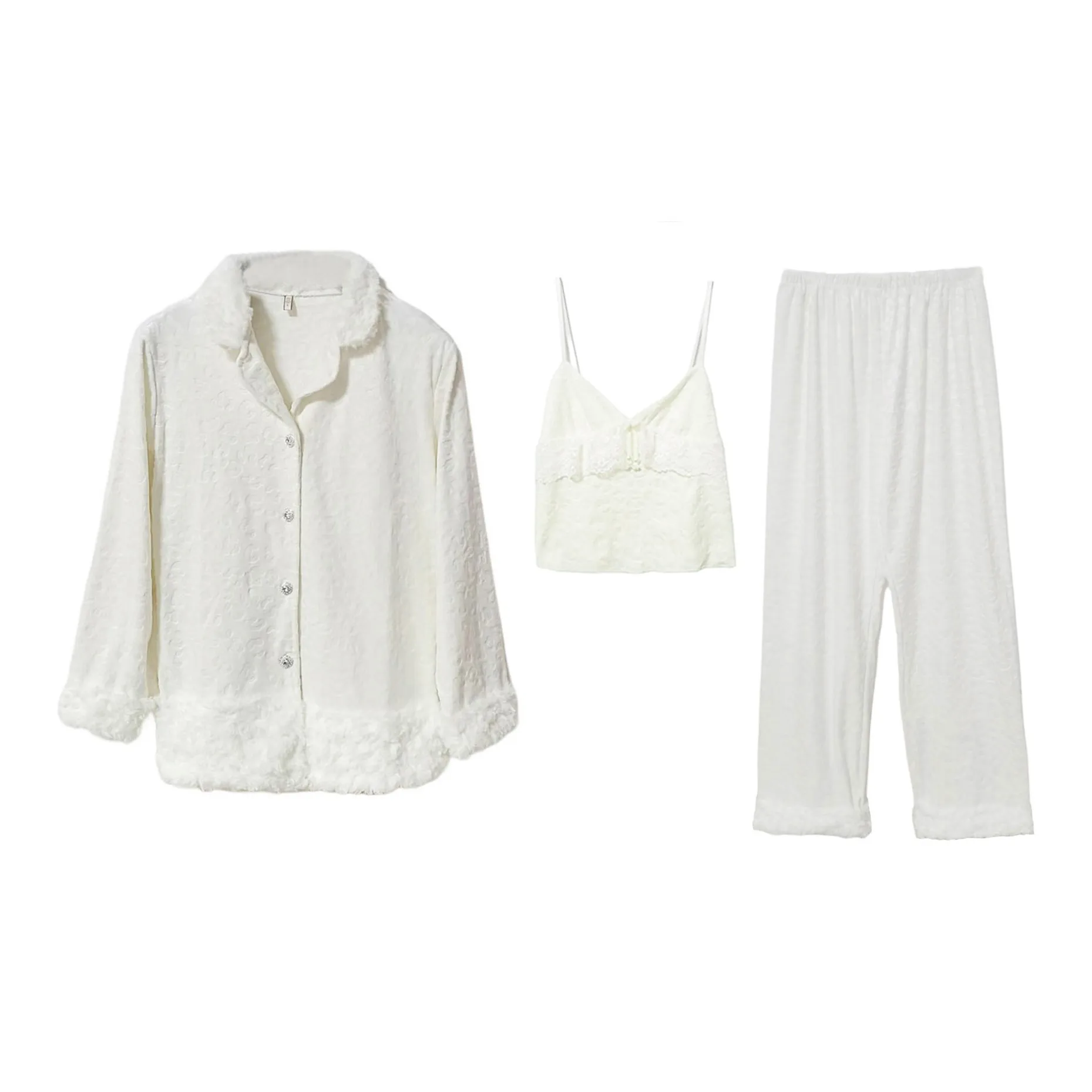 ZHENGJIUXIANSHENG Пижамный комплект женский трехкомпонентный