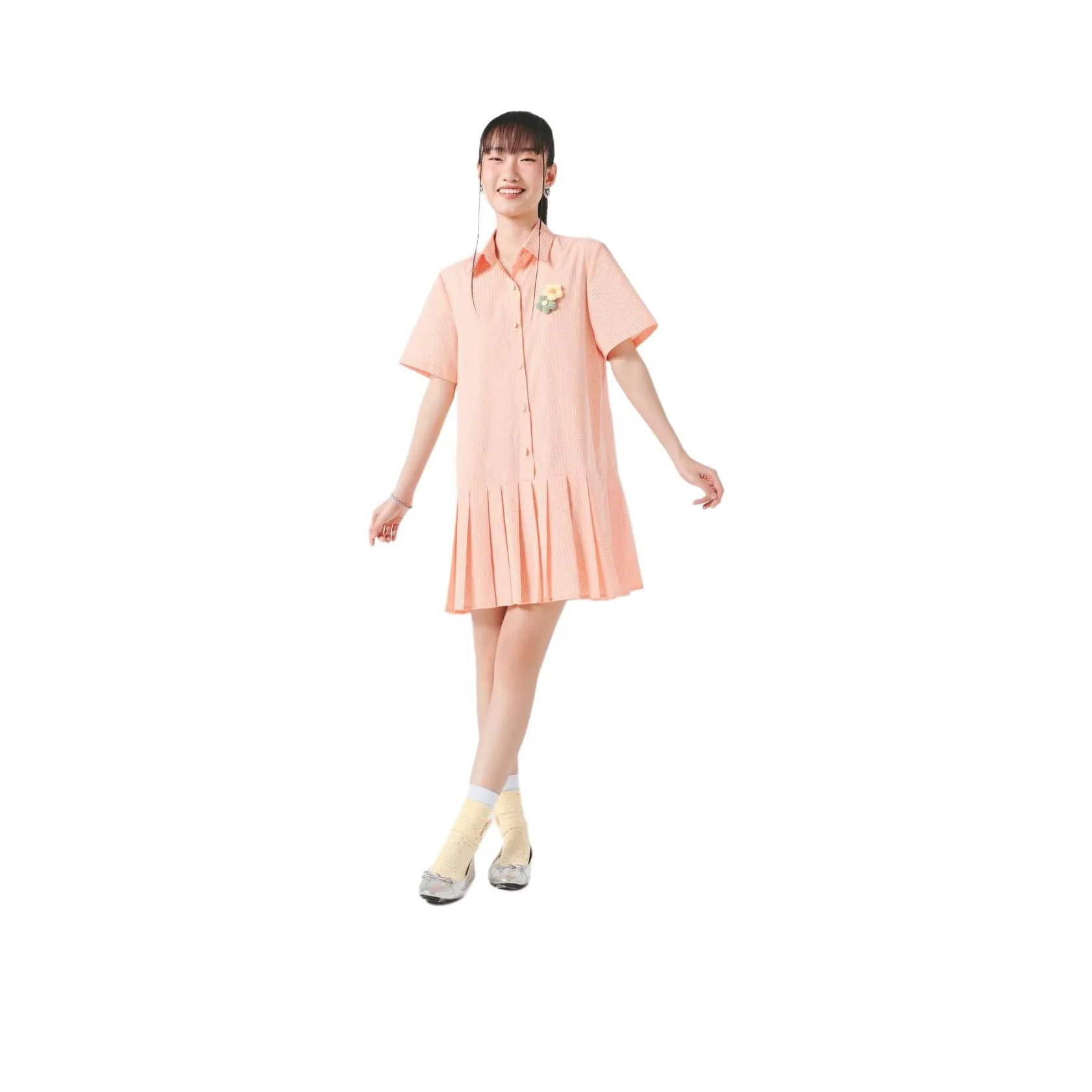 FTTHR Короткий рукав Платье Женское