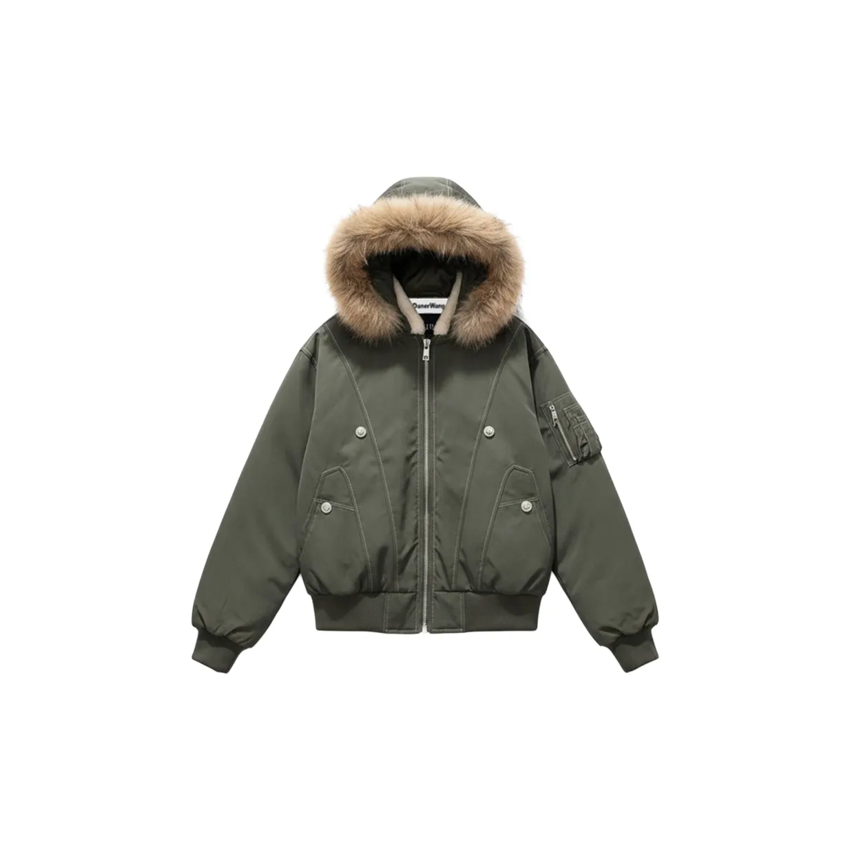 AFGGD Зеленый Женский Пуховик