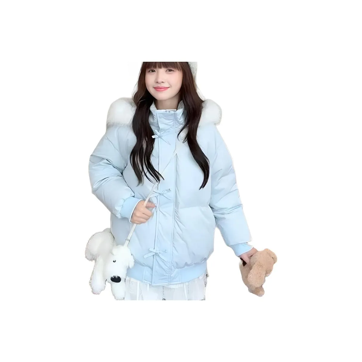 YOUSEKOO Синий Женские пуховики