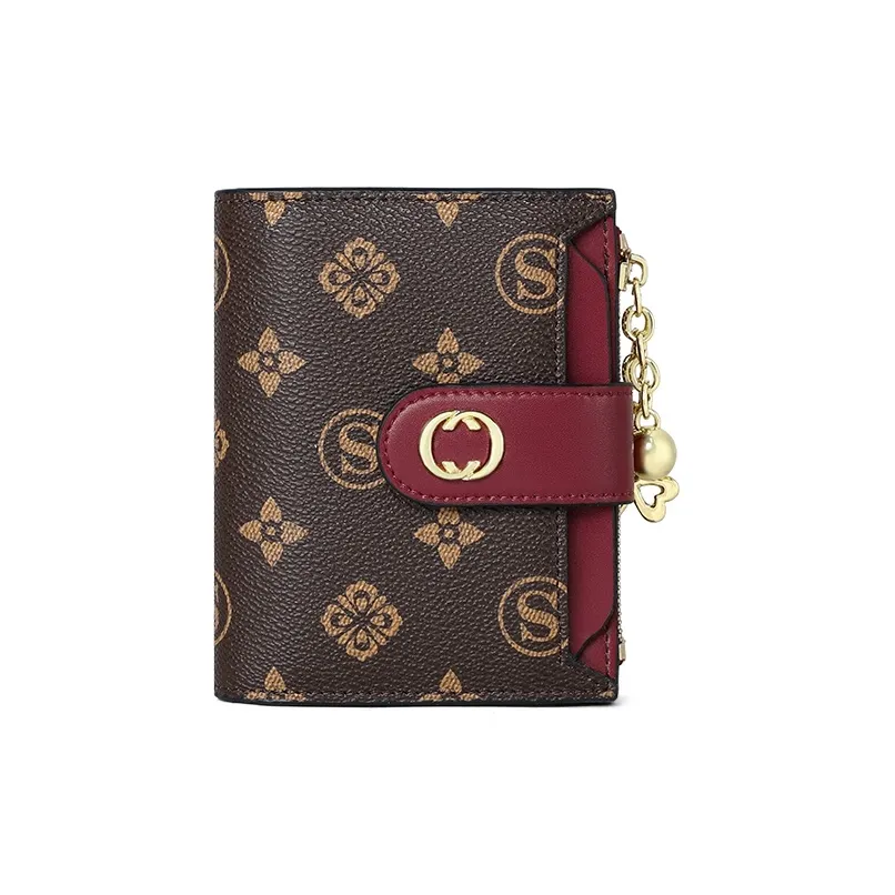 EBLAN Синтетическая кожа Кошелек Стандартный Женский Кофейный