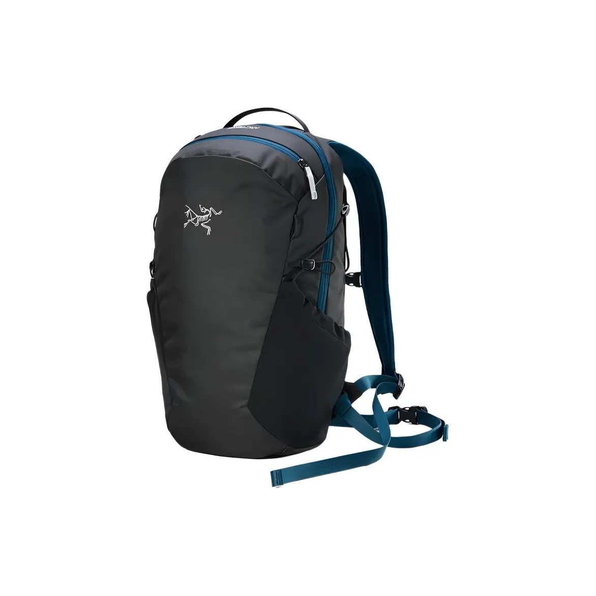Arcteryx Mantis 16L Альпинистский рюкзак Outdoor Сумка Полиэстер Вязаный материал Черный и Церулеан Синий Унисекс