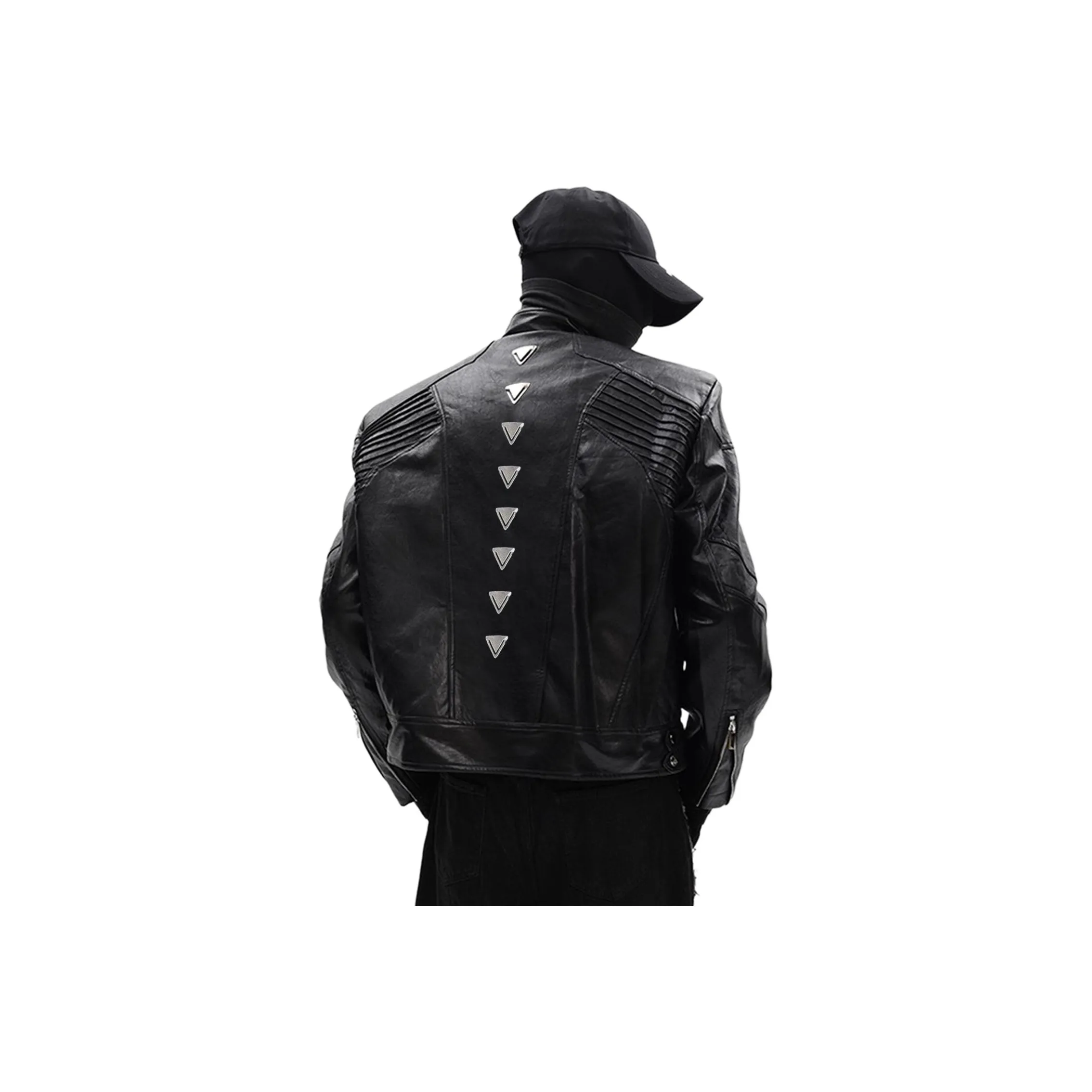 UNA RETA Черный Унисекс Кожаные куртки