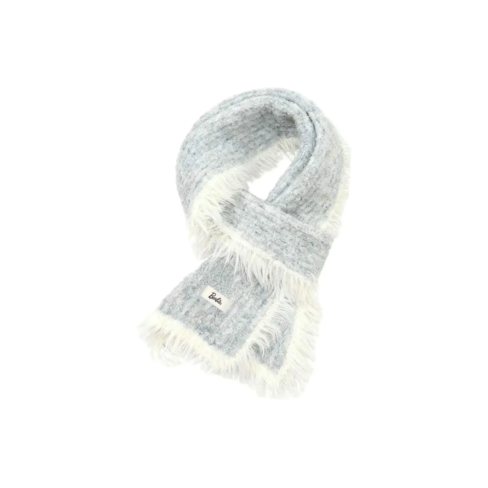 Барби Смесовая шерсть Вязаные шарфы Женские